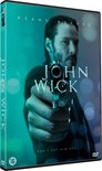 DVD-hoes van John Wick met Keanu Reeves die een pistool vasthoudt.