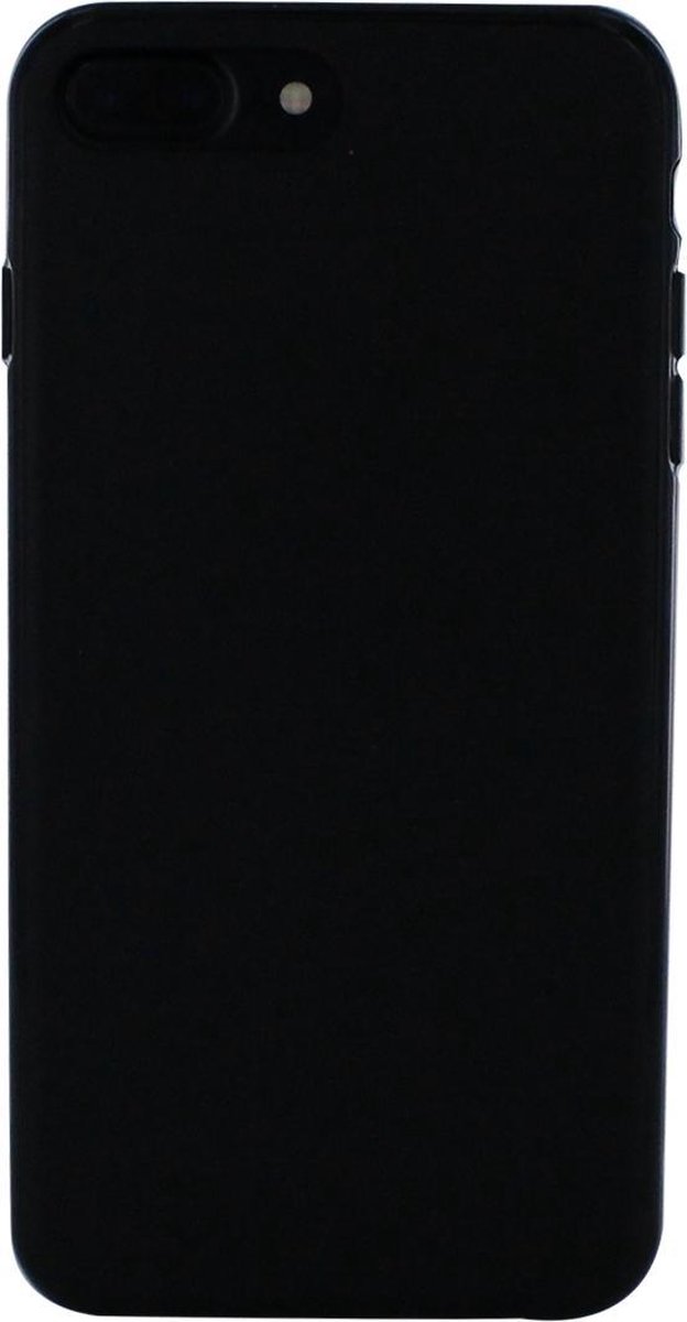 geschikt voor iPhone 7 Plus Blanco softcase Zwart