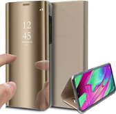 Hoesje geschikt voor Samsung Galaxy A40 - Book Case Spiegel Goud
