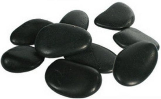Hot stone massage set - 9 stenen - in fluwelen zakje | bol.com