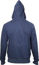 Assassin's Creed - Raglan hoody vest met capuchon en logo marine blauw - XXL - Games merchandise