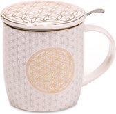 Tasse à thé avec filtre Fleur de vie (400 ml)