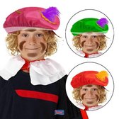 Pietenmuts/baret rood voor kinderen - Pietenbaret - Sint en Piet verkleedaccessoire
