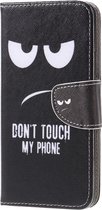 Book Case - Geschikt voor Huawei Mate 20 Lite Hoesje - Don't Touch