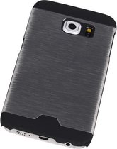 Lichte Aluminium Hardcase/Cover/Hoesje Samsung Galaxy S6 Edge G925 Zilver