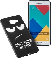 MP Case zwart back cover met motiv voor Samsung Galaxy A5 2016 Achterkant/backcover