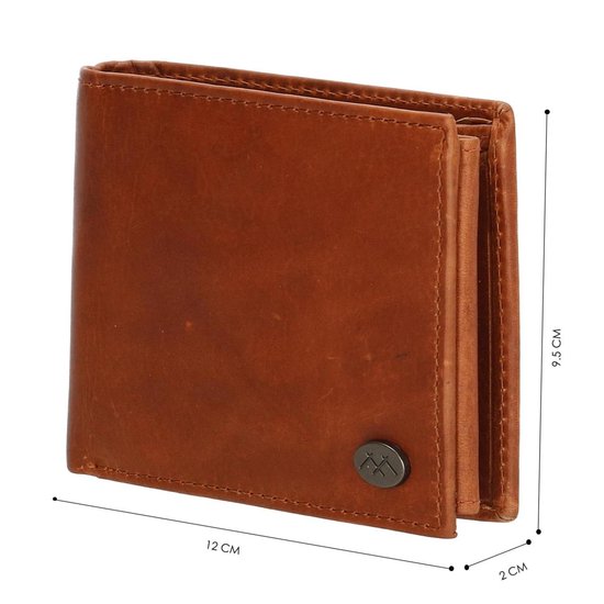Micmacbags Colorado Heren Billfold Portemonnee laag Cognac