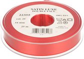 SATIN LUXE [ SATIJN LINT ] ROOD 16MM 25METER - 0025