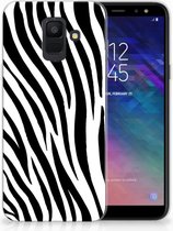 Geschikt voor Samsung Galaxy A6 (2018) TPU Hoesje Design Zebra
