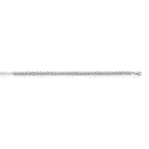 New Bling 9NB-0239 - Bracelet tennis en argent - 100 zircons facettés 4 mm - longueur 17 + 4 cm - couleur argent
