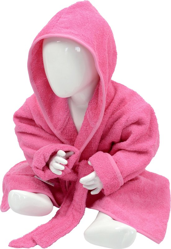 Peignoir bébé ARTG Babiezz® avec capuche Rose - Taille 98-110