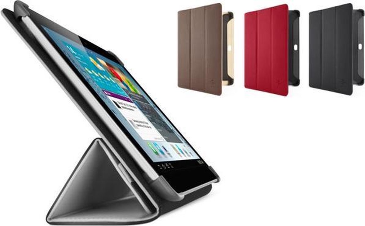 Belkin F8M394cwC02 Tri-Fold Folio Housse en simili cuir pour Samsung Galaxy Tab 2 10 Rouge 