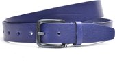 Timbelt 3,5cm blauwe riem 629 - Maat 95 - Totale lengte riem 110 cm