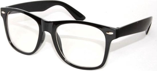 Nerdbril zwart met fluwelen cover | bol.com