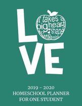 2019 - 2020 Homeschool Planner For One Student