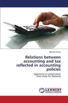 Relations between accounting and tax reflected in accounting policies