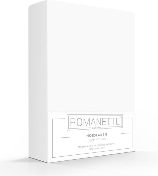 Luxe Katoen Hoeslaken Wit | 80x200 | Ademend En Verkoelend | Uitstekende pasvorm