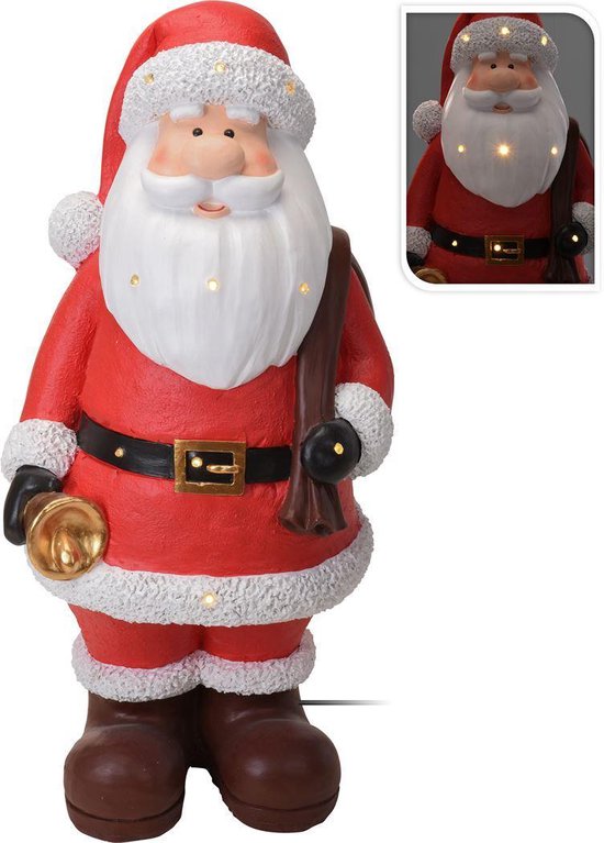 Grote kerstman met verlichting 110cm hoog