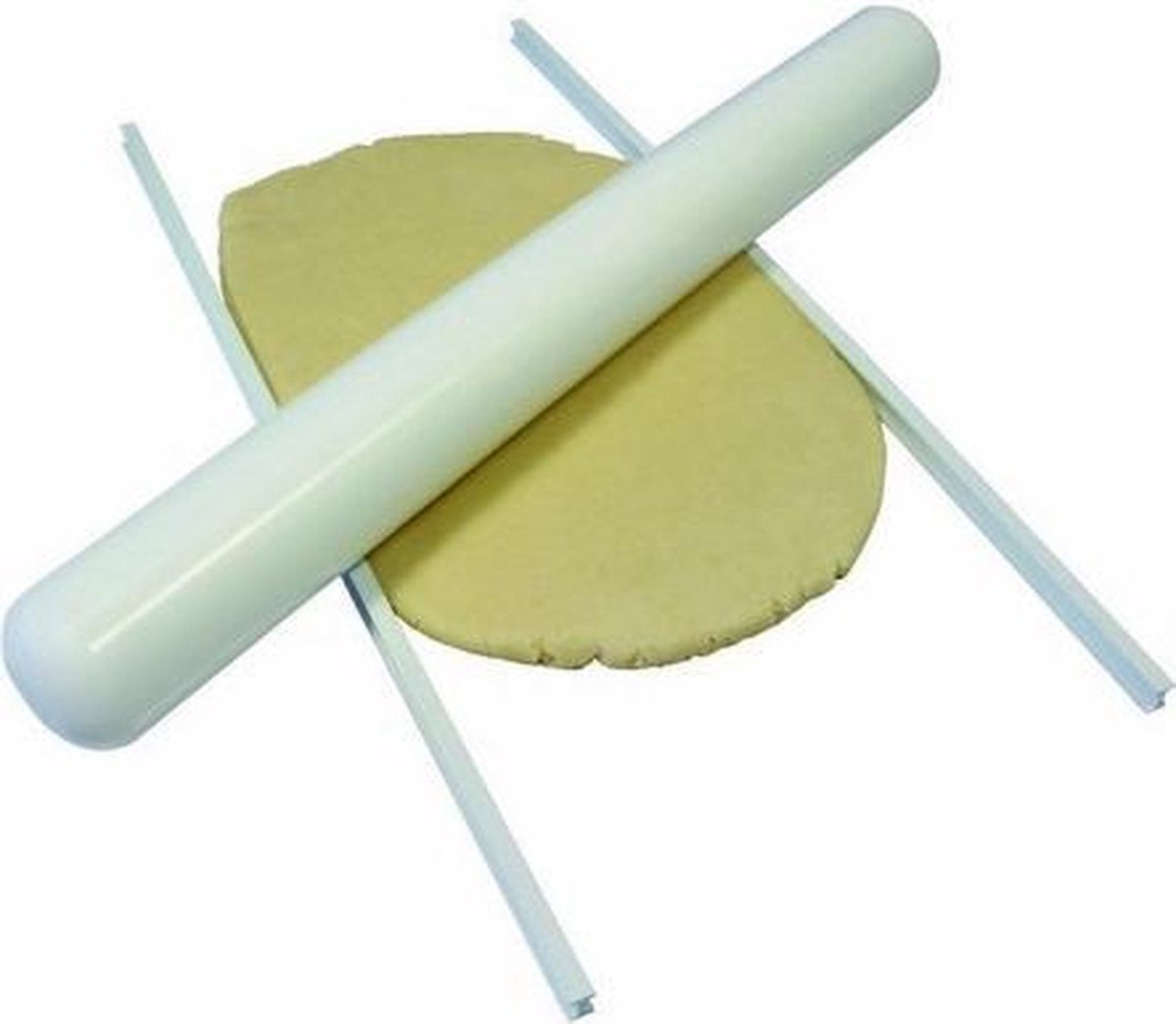 Marsepein/Sugarpasta Spacers PME 0,6 x 1,2 x 37,5cm - Uitrollatten