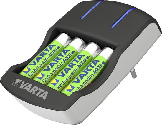 Varta Plug - Batterijoplader voor NiMH AAA (potlood) en AA (penlite) - Varta