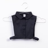 Kraagjeskopen.nl® Los Kinderkraagje Zwart - Ronde Kraag Basic - Blouse Kraagje voor Meisje