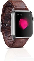 ICarer Leren bandje - Apple Watch Series 1/2/3 (38mm) - Koffie