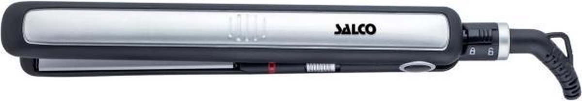 Salco 90580 Straightening iron Warm Zwart, Zilver 40W haarstyler