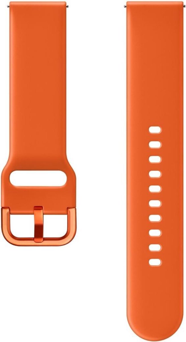 Samsung Siliconen bandje - Samsung Galaxy Watch Active - oranje
