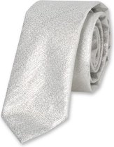 E.L. Cravatte Stropdas - Zilver glitter - 100% Polyester