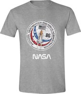 NASA - 86 Logo Mannen T-Shirt - Grijs - XL