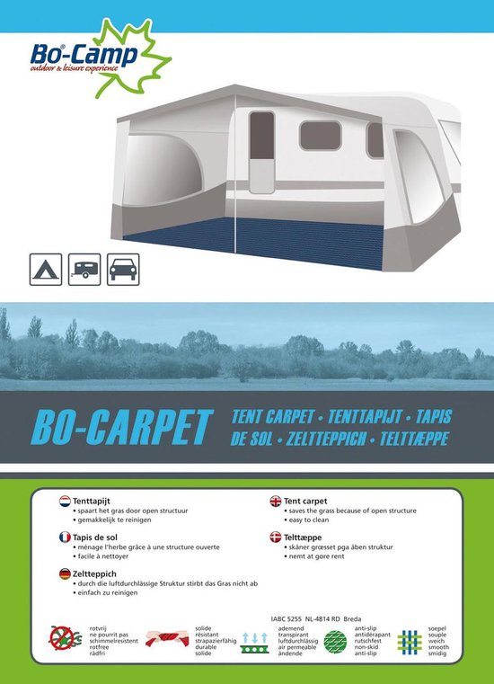 Bo-Camp - Tenttapijt - Bo-Carpet - 4x3 Meter - Blauw van Bo-Camp — afbeelding 4