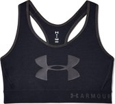 Under Armour Armour Mid Keyhole Graphic Dames Sport BH - Zwart - Maat S