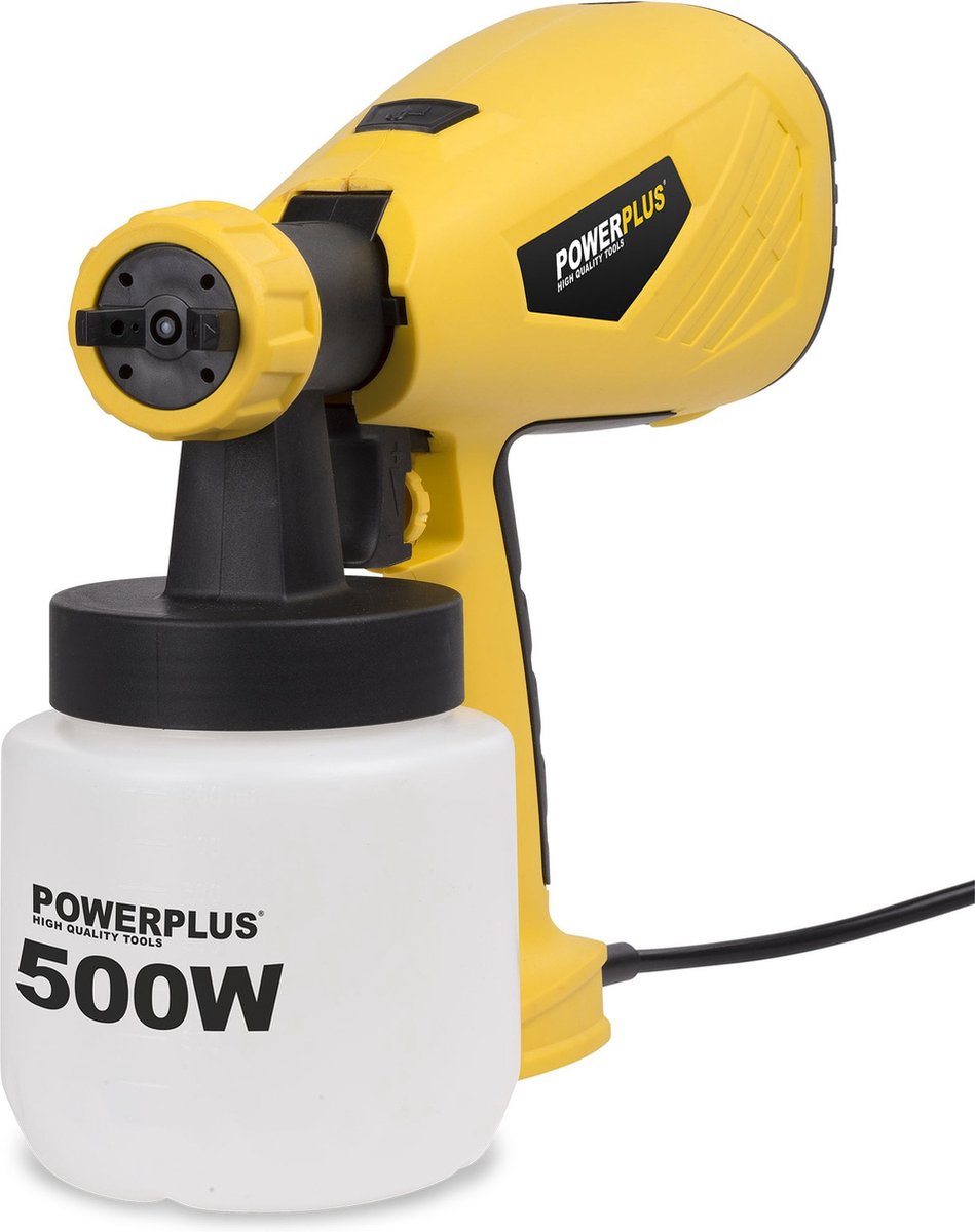 Powerplus POWX354 Verfpistool - 500W - Debiet 900g/min - Incl. accessoires