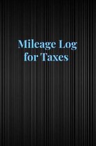 Mileage Log for Taxes