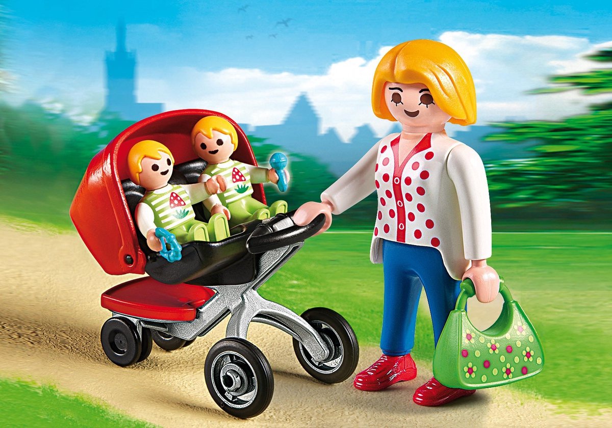 PLAYMOBIL City Life Tweeling kinderwagen - 5573 — afbeelding 8