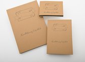 Handlettering Oefenblokken Set van 3, formaten A4, A5 en A6 + 5 GRATIS A4 Oefensheets