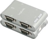 LogiLink kabeladapters/verloopstukjes USB 2.0 to 4x Serial Adapter
