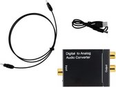 Digitaal Audio Converter (DAC) Digital Toslink naar rood/wit analoog