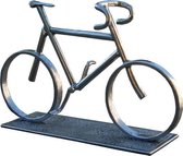 Miniatuur wielrenfiets - Tin - beeldje wielrenfiets - wielertrofee - uniek geschenk