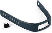 Siliconen Polsband Geschikt Voor Garmin Vivofit -  Armband / Polsband / Strap Bandje / Sportband - Zwart
