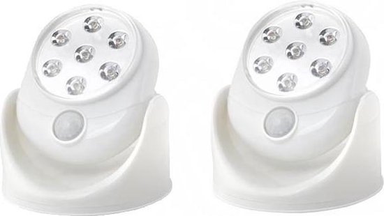 Verdorie Charmant pakket Lamp / buitenlamp met sensor - werkt op batterijen - 7 LED's - ook voor  buitengebruik... | bol.com