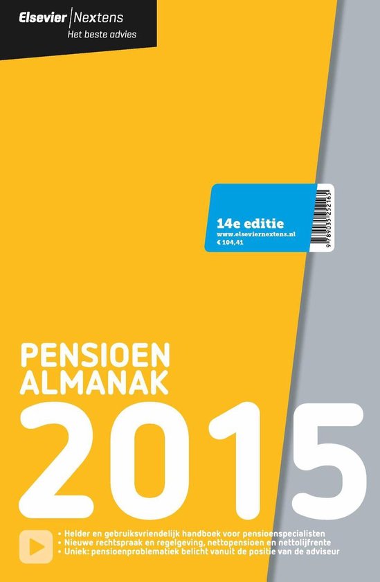Elsevier - Pensioen almanak / 2015 - Reed Business | Nextbestfoodprocessors.com