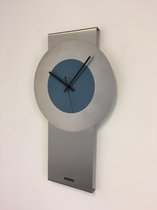 Wandklok RVS Pendulum SteelBlue