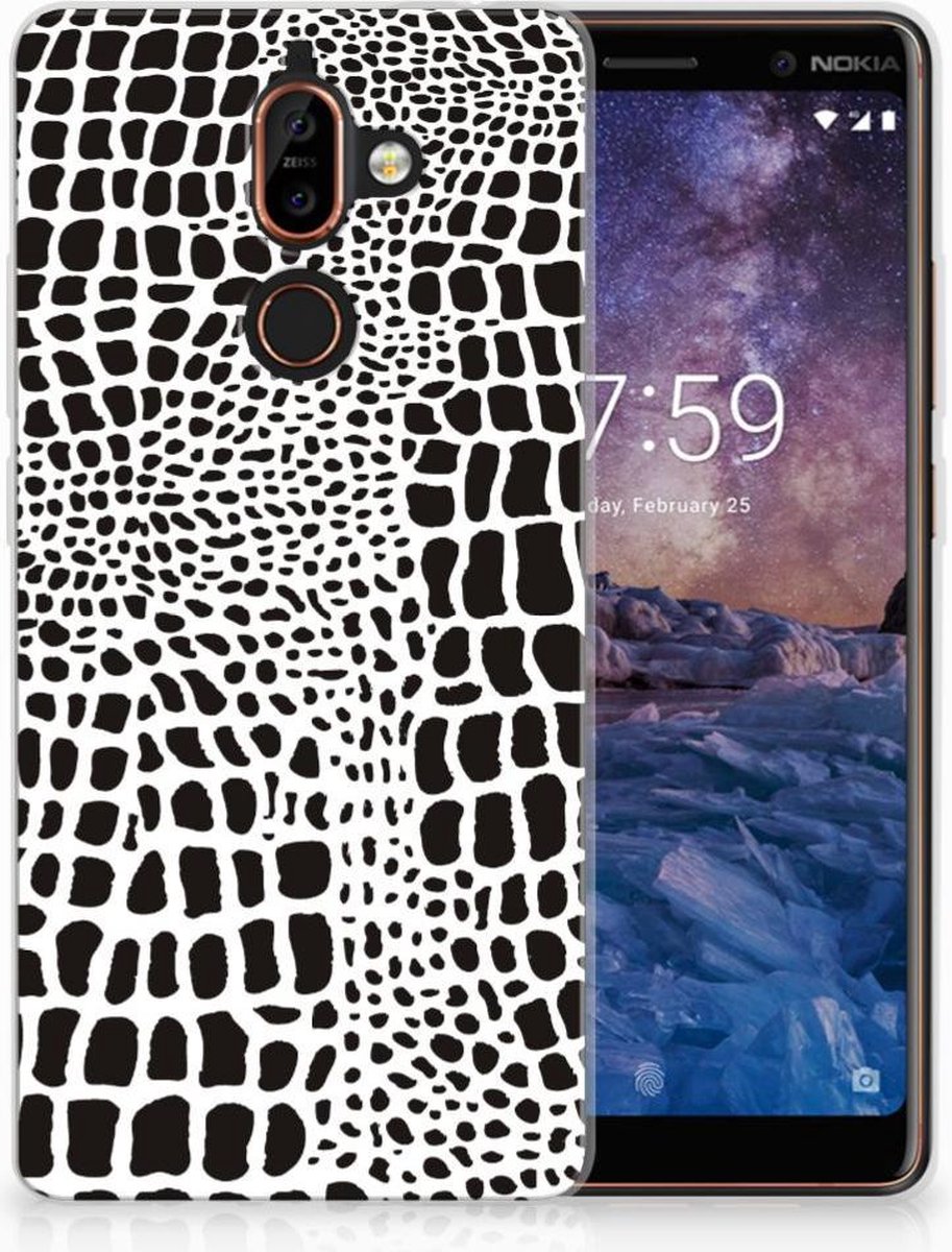 Nokia 7 Plus TPU Hoesje Slangenprint
