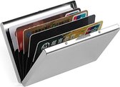 Creditcardhouder - Pasjeshouder - RFID bescherming - Rvs Metal Case Box - portemonnee - zilver