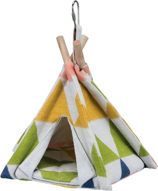 Trixie tipi tent vogel assorti 19x20x17 cm