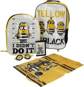 Minions 5-delige Trolley Set – 36x26x9cm | Kinder Koffertje met Duikbril, Portemonnee en Strandtas