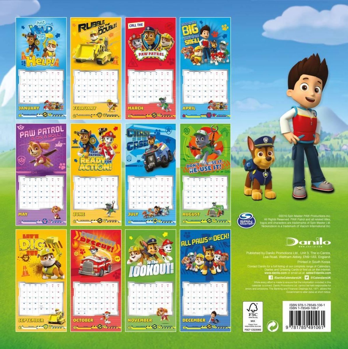 bol.com | Paw Patrol Kalender 2017 Danilo