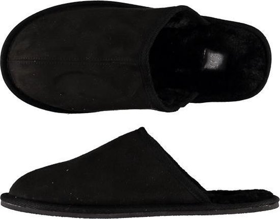 Pantoufles Apollo - chaussons homme - chaussons femme - Noir - taille 37/38