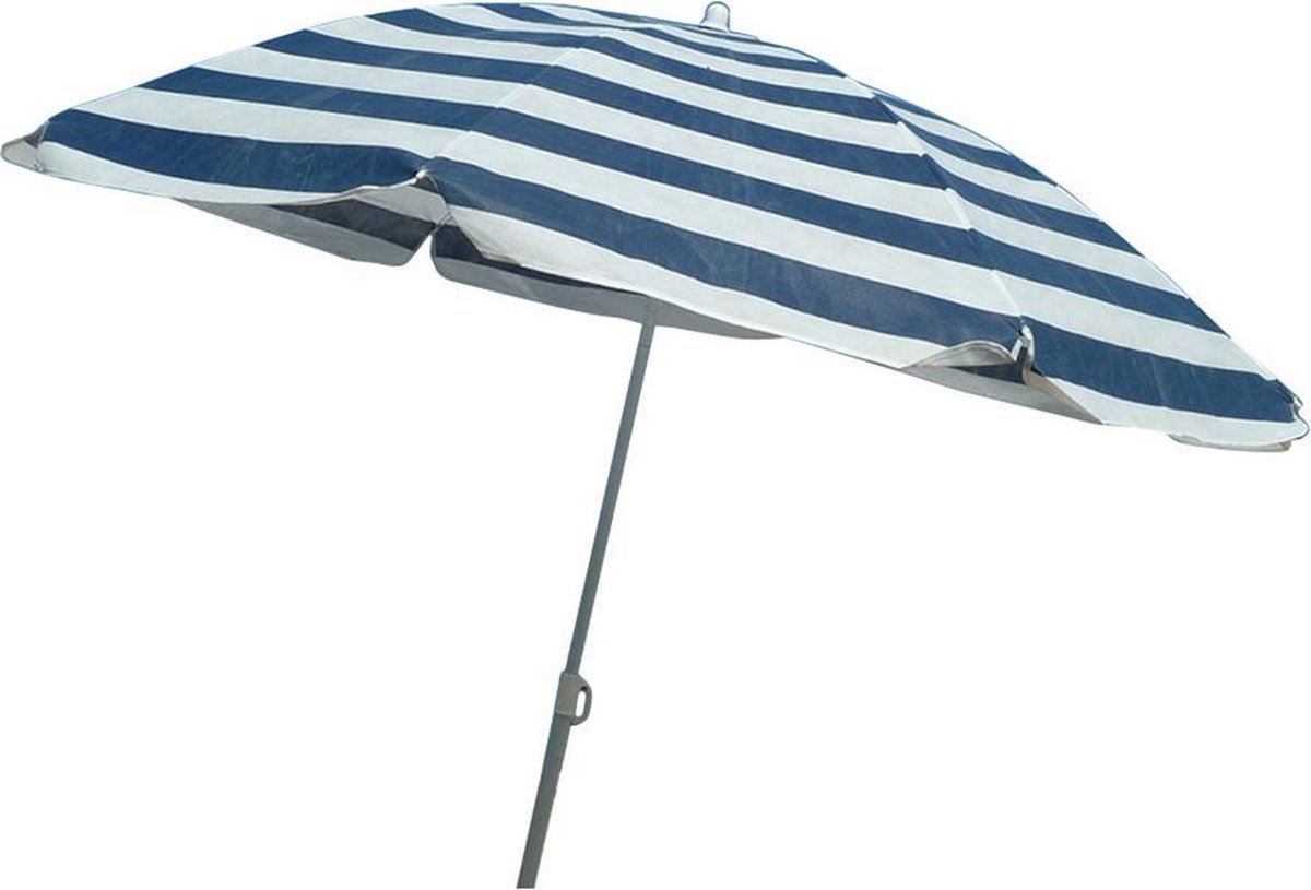 Benson parasol 160 cm blauw/wit